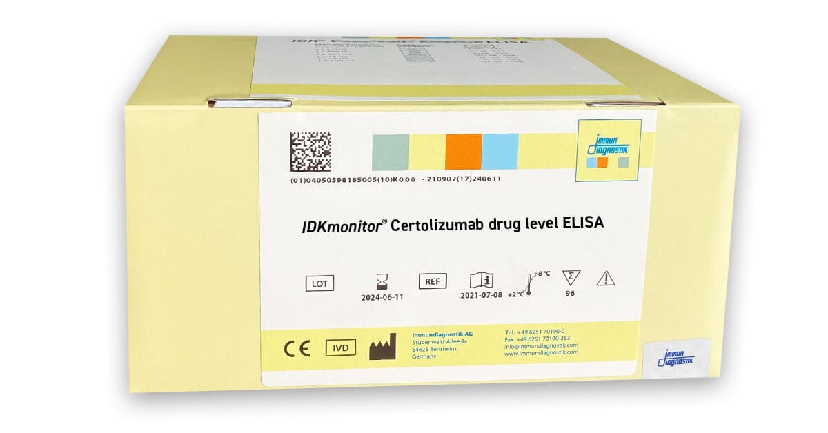 IDKmonitor Certolizumab drug level assay